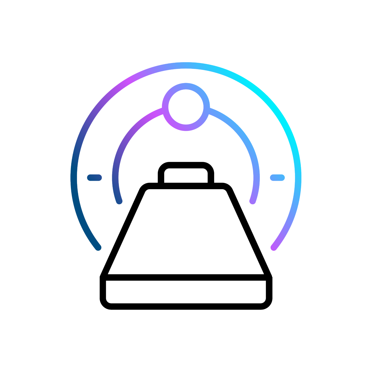 icône représentant un scanner utilisé pour obtenir une image plus détaillée du cœur