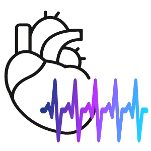 cœur avec tachycardie à rythme cardiaque rapide